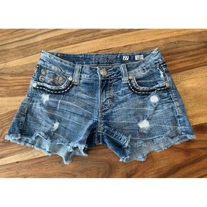 Miss Me Denim Cutoff Shorts